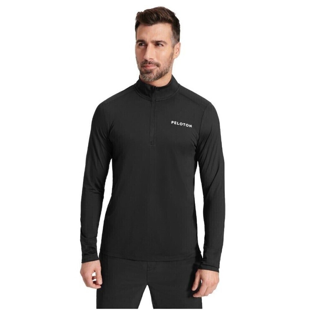 Peloton Warm Up Black 1/4 Zip Size XL
